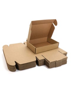 Buy 9x6x2 Inches Small Shipping Boxes, 20 Pack Corrugated Cardboard Mailing Box Packaging for Small Business, Tab Locking Literature Mailer Boxes Flat Shipping Boxes Empty Gift Packing Boxes Supplies in Saudi Arabia