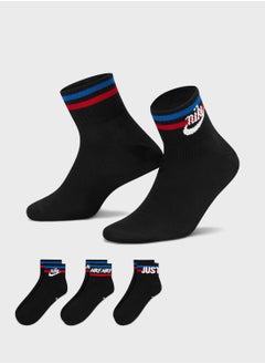 Buy 3 Pack Nsw Everyday Essential Ankle Socks in UAE