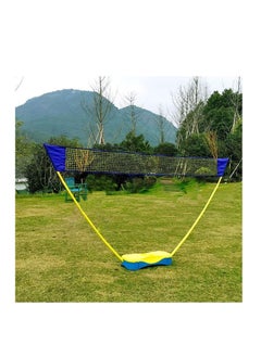 اشتري Portable Badminton Net Folding Badminton Tennis Volleyball Net Set with Poles Freestanding Carry Base Easy Setup for Family Sports Indoor Outdoor Court Backyard Beach Setting Game في الامارات