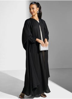 Buy Embellished Front Slit Abaya in Saudi Arabia