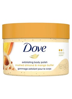 Buy Dove Crushed Almond & Mango Butter Exfoliating Body Polish Scrub (298g) in UAE