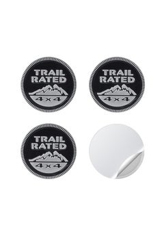 اشتري 4-Pieces Emblem Badge Sticker Wheel Hub Caps Center Cover (5.5x5.5cm) في الامارات