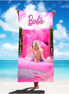 اشتري Barbie Movie Themed Beach Towel Princess Girl Birthday Party Gift,Soft & Thick Absorbent Towel في السعودية