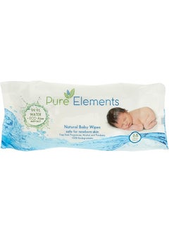 اشتري Natural Water Wipes With Aloe Extract Value Pack 4 X 64 Sheets 256 في السعودية