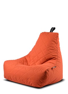 Buy Chair | Bean Bag Quilted Polyester - Orange in Saudi Arabia