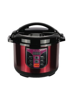 Buy 8 Liter 1350W Electric Pressure Cooker With Smart Program Features Slow Cooker Steamer And Warmer in UAE