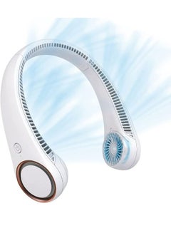 Buy Headphone design rechargeable  hands-free  bladeless  portable neck hanging fan cooling personal neck fan in Saudi Arabia