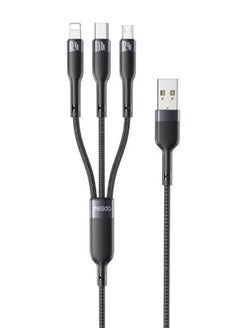 Buy Yesido CA91 3 in 1 USB Cable, Black in Egypt