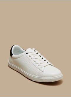 Buy Mens Perforated Sneakers with Lace Up Closure in UAE