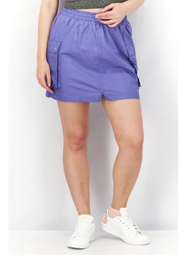 Buy Women Sportswear Fit Front Pocket Skirt, Indigo in Saudi Arabia