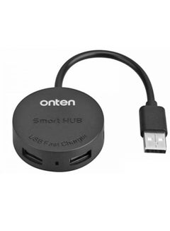 Buy Onten OTN 5208 Smart High Speed 4-Ports 5V USB Hub in UAE