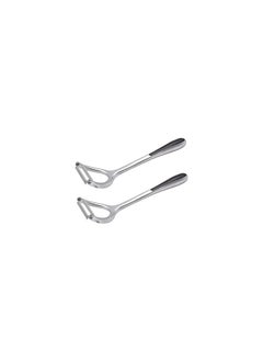 Buy 2 Stainless Steel Kitchen Peelers, Y-Shape Peeler, Safe for Peeling Apples, Oranges, Pears, Tomatoes, Carrots, Potatoes, Cucumbers, Fruits and Vegetables in Egypt