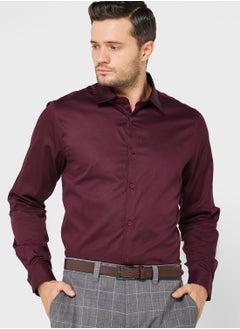 Buy Solid Full Sleeve Formal Shirt in UAE