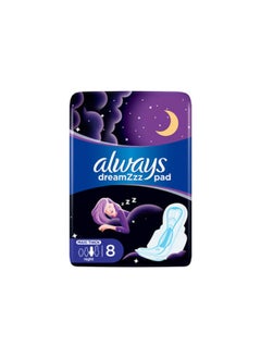 Buy Dreamzzz – Maxi Thick Night Pads – 8 Pads (Black & Violet) Pack 3 in UAE