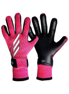 اشتري Teenagers and Adults, Football Gloves Goalkeeper Gloves Kids Goalie Gloves,Offers Excellent Protection with Abrasion-Resistant,Non-slip and Wrist Protection Benefits في الامارات