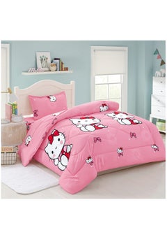 Buy Soft and Fluffy Medium Fill 3 Piece Crib Bedding Set Reversible Bedspread Comforter Set One Size for Boys Girls in Saudi Arabia