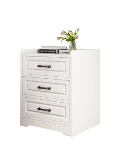 Buy European Style Bedroom Cabinet, Vintage Nightstand with 3 Drawers for Bedroom, Living Room 40*36*60CM in Saudi Arabia