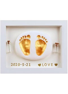 اشتري Baby Handprint and Footprint Makers Kit Keepsake for Newborn Boys & Girls, Personalized Baby Frame Ornament, Memory Art Baby Gifts for Baby Registry Nursery Décor في السعودية