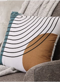 Buy Mid-Century Filled Cushion, Multicolour – 45x45 cm in UAE