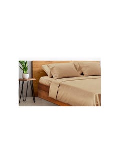 Buy single plus size solid  EGYPTAIN cotton bed sheet set in Egypt