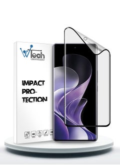 Buy vivo V40 / V40 Pro / V40 Lite 5G 2024 Nano Ceramic Full Glue Full Cover Matte Flexible Screen Protector - Clear/Black in UAE