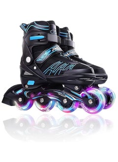 Buy Kids Professional Inline Skating Shoes, 8 Lighting Wheel Comfort Skate Shoes, Children and Adults roller skates in Saudi Arabia
