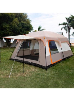 Buy Luxury Tents for Camping Large Family Tent with Rooms 8-12 People Waterproof Two-Bedroom and One-Living Room Design in UAE