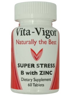 Buy Super Stress B With Zinc Tablets- 60 in UAE