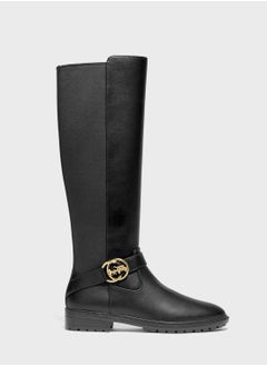 Buy Buckle Detailed Knee Boots in Saudi Arabia