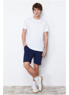 اشتري Navy Blue Men's Regular Fit Shorts & Bermuda في مصر