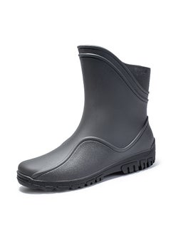 اشتري Mens Fashion Waterproof Slip-Resistant Fishing Rain BootsG500-Gray G500-Gray في السعودية