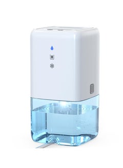 اشتري 41oz Cubic Feet, Dehumidifiers for Room, Small Dehumidifier for Home Bathroom with Drain Hose & Defrost, Color LED Light, Portable Dehumidifiers for Bedroom Closet RV في الامارات