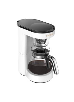 اشتري Drip Coffee Maker, 0.75L, 4 Cup Glass Carafe, 700W, 40 Min Auto Power-Off, White في الامارات