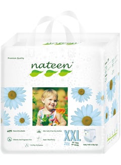 اشتري Nateen Premium Care Baby Pants Diapers,Size 6(15+kg),XXL Baby Pull Ups,20 Count Diaper Pants,Super Absorbent,Ultra Thin Baby Diapers Pants. في الامارات