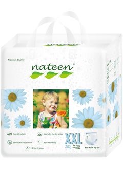 اشتري Nateen Premium Care Baby Pants Diapers,Size 6(15+kg),XXL Baby Pull Ups,20 Count Diaper Pants,Super Absorbent,Ultra Thin Baby Diapers Pants. في الامارات