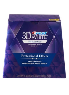 Buy Crest 3D LUXE Whitestrips Professional Effects 40 strips in UAE