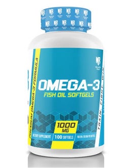 Buy Omega-3 Fish Oil 1000mg 100 Softgels in UAE