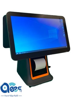Buy POS - Touch cashier device with an additional screen for the customer and a built-in invoice printer JSJ95 in Saudi Arabia