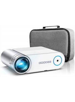 اشتري Projector, GooDee 2021 G500 Video Projector 6000L, 1080P and 200" Supported Portable Movie Projector with 50,000 Hrs Lamp Life, Home Theater Projector Compatible with TV Stick, HDMI, Phone (YG420) في الامارات