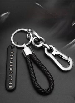 Buy Car Keychain Accessories with Key Ring & Anti-Lost D-Ring Key Chain Holder Clip for Men and Women, ​Metal Keychain Car Fob in UAE