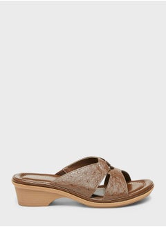 Buy Double Strap Wedge Sandals in UAE