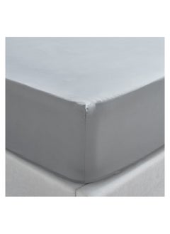 اشتري Cotton Percale 200 Thread Count Full Fitted Sheet - 120x200 cm في السعودية