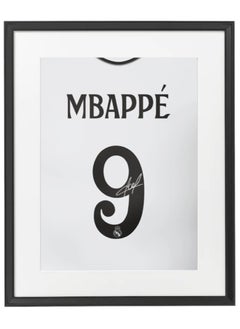 Buy Kylian Mbappe Real Madrid Autographed Jersey - Framed Poster 50x40cm - Football Memorabilia, Soccer Collectible, Gift for Fans in UAE