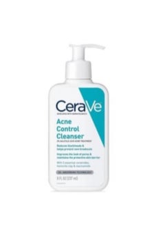 Buy CeraVe Face Wash, Acne Treatment, Salicylic Acid Cleanser with Purifying Clay for Oily Skin, Blackhead Remover and Control Clogged Pores, 8 oz in UAE