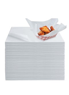 اشتري 800PC Disposable Sandwich paper Wrappers, Burger Baking Wax Wrapper Sheet Off-White 35X25Cm في الامارات