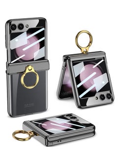 Buy Gkk Compatible With Samsung Galaxy Z Flip 5 Phantom Case With Ring (Black) in Egypt