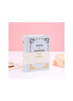 Buy 1-Piece The Book of Answers,My Life Answer Book Chinese and English Version Diary Note Book,White Colour in UAE