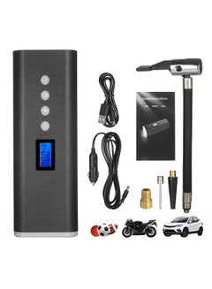 Buy Portable Tire Inflator Air Compressor Hand Held Tire Pump 150PSI 2000mAh LCD Display with LED Light 4 Nozzles For Car Bicycle Tires Ball and Other Inflatables in UAE