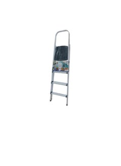 Buy 4-Step Ladder Folding Stool White in Saudi Arabia