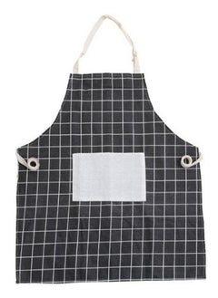 Buy Fashionable Cooking Apron Black/White 60 x 72centimeter in Saudi Arabia